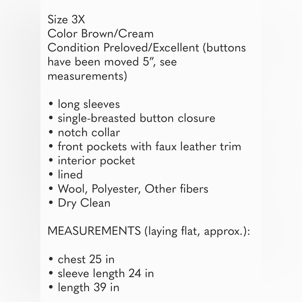 DKNY Walker Single-Breasted Plaid Wool-Blend Coat Brown Size 3X - Picture 14 of 14